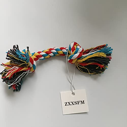 ZXXSFM - Jucării Pentru Câini-Nod de frânghie pentru câini Molar rezistent la mușcături jucărie de frânghie din bumbac cu nod