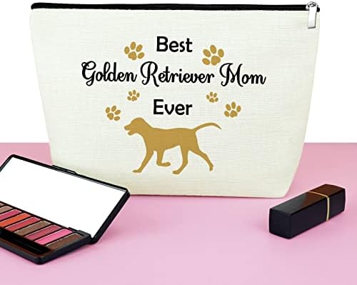 Retriever Lovers Cadouri pentru geanta ei de machiaj Golden Retriever Mom Cadouri Cadouri de ziua de naștere pentru câine Proprietarul