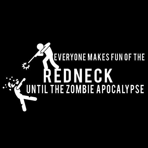 Amuzant Redneck Zombie Apocalypse Walkers 6 Decal auto autocolant de vinil