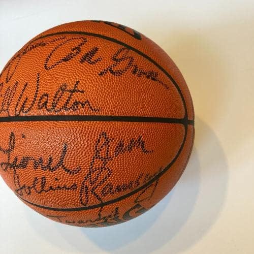 1976-77 Portland Trail Blazers Echipa NBA Champs a semnat baschet UDA COA - baschet autografat