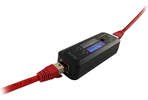 Triplett Poe Tester Pro Inline Power Over Ethernet Detector pentru PSE-Tip/Clasa, sursă de putere, polaritate, tensiune și