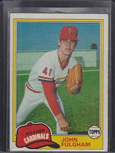 1981 Topps John Fulgham Cardinals Baseball Card 523