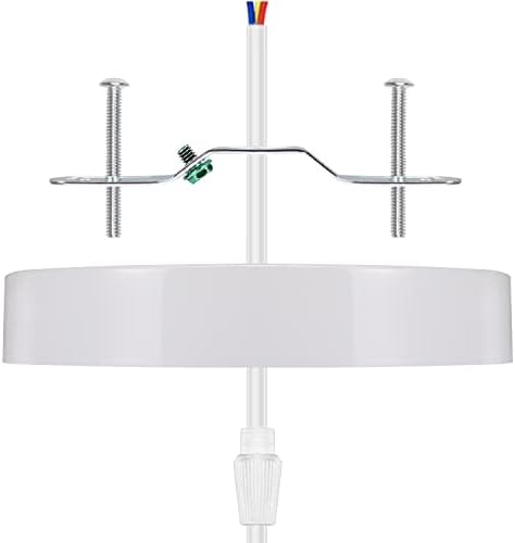 Canomo 6 Inch alb plafon de iluminat baldachin Kit plafon placa de acoperire 3 găuri pentru pandantiv lumina si candelabru