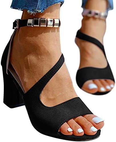 Aayomet Wedge Pantofi pentru femei Sandale, Sandale pentru femei toc indesata glezna curea rochie de mireasa Sandale confort