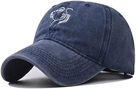 Pălării spălate de epocă ssdxy capace de baseball în dificultate reglabile curea reglabilă pălărie de bumbac neconstruită pentru