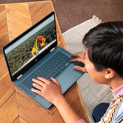 2022 Flagship HP x360 Chromebook rotire Laptop convertibil 2-în-1, 14 ecran tactil HD, procesor dual Core Intel Celeron N4120,