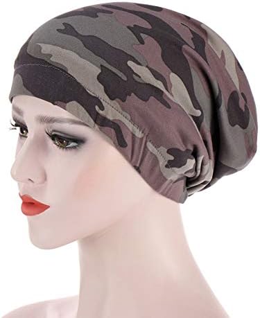 BDDVIQNN iarna pălării pentru femei Beanie Wrap Hat Zburli imprimare musulman pălărie Cap femei baseball capace Mens Mesh pălărie