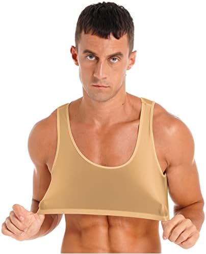 Zaldita pentru bărbați fără mâneci, jumătate tricouri tricouri de bază pentru culturi de bază fitness gimnastică blaturi de