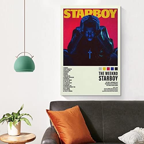 Posterele de copertă a albumului de postere pentru poster de poster de poster pentru starboy pentru room estetică pentru roată