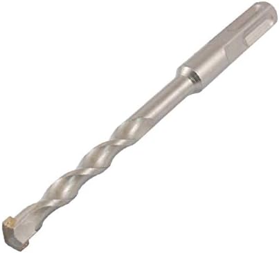 X-DREE 10mm 0,39 lățime vârf flaut spiralat drept ciocan electric burghiu 145mm lungime (Punta da trapano a martello a spirale