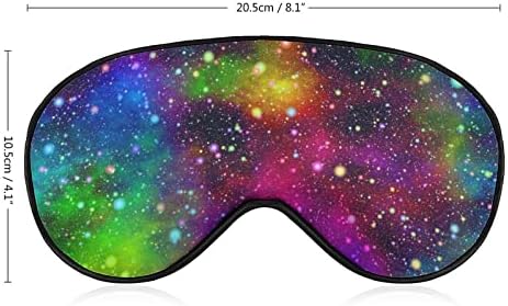 Strălucitor colorat colorat Galaxy Univers Masca de somn ușor Masca Blacă Blind Masca pentru mască cu o curea reglabilă pentru