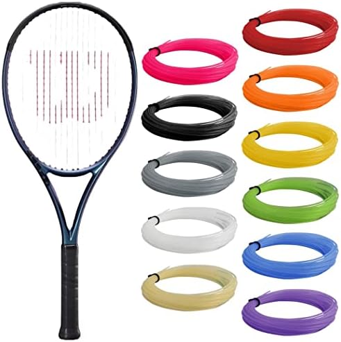 Rachetă de tenis Wilson Ultra 108 v4-înșirată cu șnur de rachetă Syn Gut în culori personalizate-Massive Sweet Spot