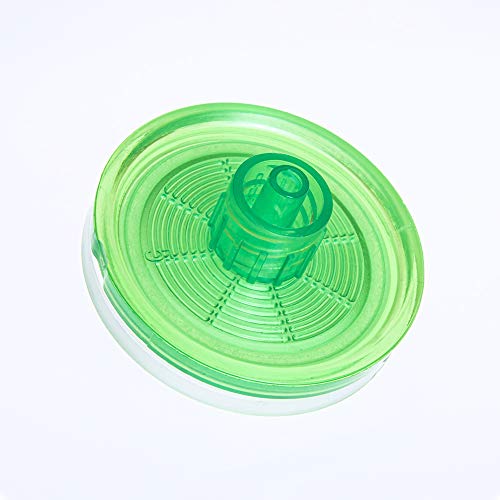 Tehnologia filtrului GVS, filtru seringă, ABLUO, 25mm, membrană CA, 0,80 cm, carcasă acrilică, Culoare Verde, 10 / buc