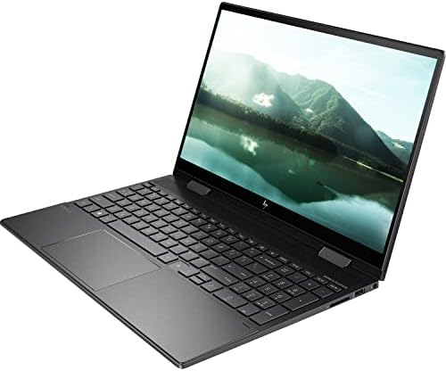 Laptop HP Envy x360 2-în-1, ecran tactil Full HD de 15,6, procesor AMD Ryzen 7 5700U, 32 GB RAM, 2 TB SSD, cameră web, cititor