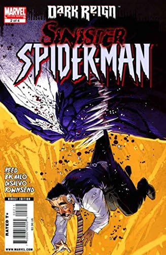 Dark Reign :Omul Păianjen sinistru 2 VF / NM ; carte de benzi desenate Marvel / Venom