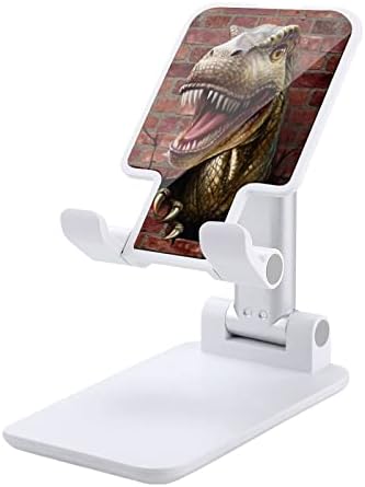Dinozaur prin perete de cărămidă Stand pentru telefon pentru birou pentru birou, unghi de înălțime a telefonului, reglabil