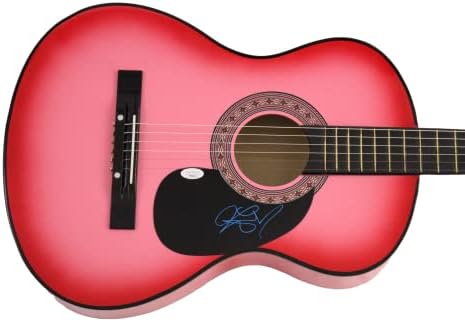 Lauren Alaina a semnat Autograf de dimensiuni mari Pink Guita acustică cu Autentificare James Spence JSA COA - Country Music