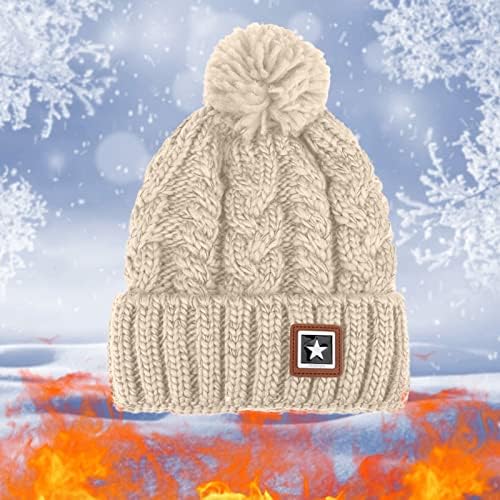 Pălării tricotate pentru bărbați femei tricotate iarna Slouchy Stripe imprimate clasic sport iarna Cap pentru schi ciclism