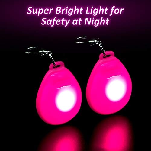 Higo LED pentru câini LED Etichetă guler strălucitor pentru mersul pe timp de noapte, lumina pandantivul pentru câini clip-on