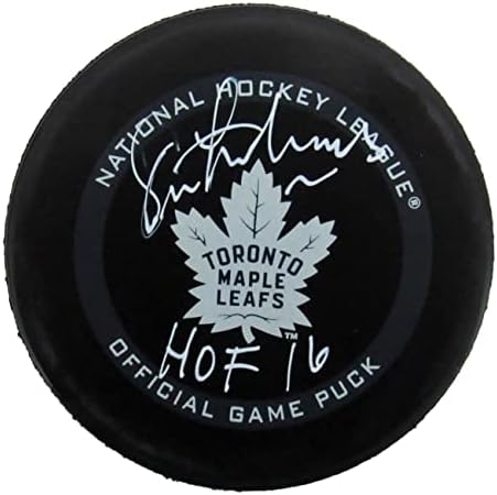 Eric Lindros autograf Toronto Maple Leafs joc Hochei puc JSA-autograf NHL pucuri