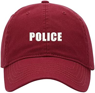 L8502-LXYB BASEBALL CAP MEN POLIȚIE POLIȚIE brodată Bumbac Spălat Tată Hat Baseball Caps