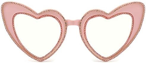 Ochelarii de citire în formă de inimă vintage în formă de inimă, pentru femei, pentru femei, rame de ochi anti-albastru cititor