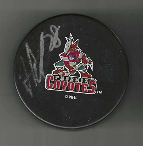 Jimmy Waite a semnat pucul Phoenix Coyotes Arizona-pucuri NHL autografate