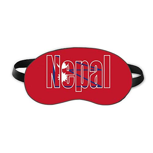 Nepal Country Flag Nume Sleep Eye Shield Soft Blindfold Shade Cover