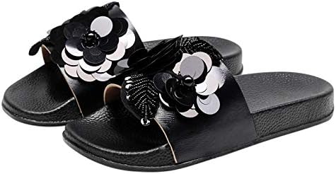 Papuci pentru femei floare de vară Solid cuvinte mari de culoare sandale plate de modă o dimensiune mare paiete Fund Fraft