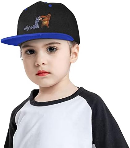 Grizzy și Lemmings copii Baseball Cap Hip Hop reglabil Snapback Sun Trucker pălării în aer liber pentru Băieți Fete