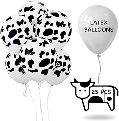 25 buc vaca baloane amuzant vaca imprimare baloane pentru copii ' s Party Western Cowboy Tema pentru copii Birthday Party favoarea