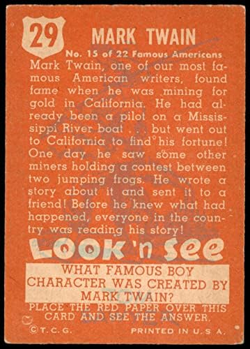 1952 Topps 29 Mark Twain VG/Ex