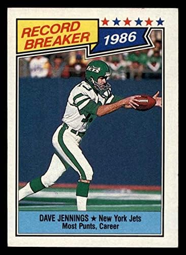 1987 Topps 3 Breaker Record Dave Jennings NM/MT St.Lawrence