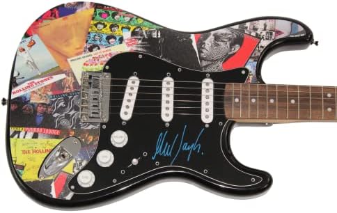 Mick Taylor a semnat Autograf de dimensiuni complete personalizate, un singur, o chitară electrică electrică a lui AA cu James