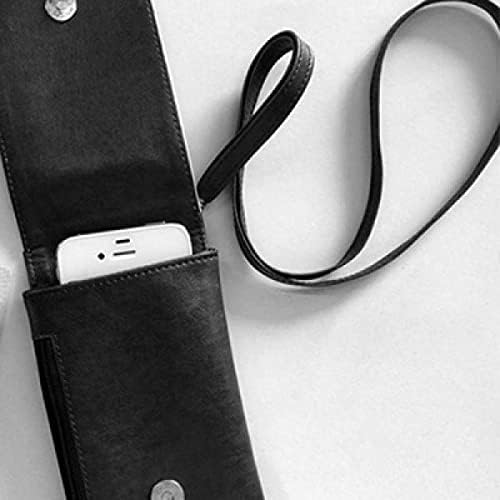 Dark Sky Night White Art Deco Cadou Telefon Fashion Portonator Purse Hanging Mobile Hush Buzunar Negru