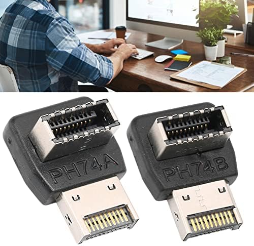 Adaptor de tip E USB3.1, Adaptor de bord de bază al computerului USB3.1 Tip E, cu cotul director de 90 de grade, acceptă USB3.1