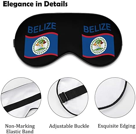 Steagul Belize Belize Funny Sleep Mask Ochi Moale Blind Blind Shey Ochi cu curea reglabilă cu curea de noapte pentru bărbați