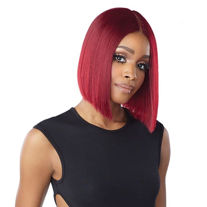 Sensationnel Shearmuse Redkrush Lacefront Wig - HD dantelă sintetică Prestyled peruca cu ton roșu special seria - Kaisha