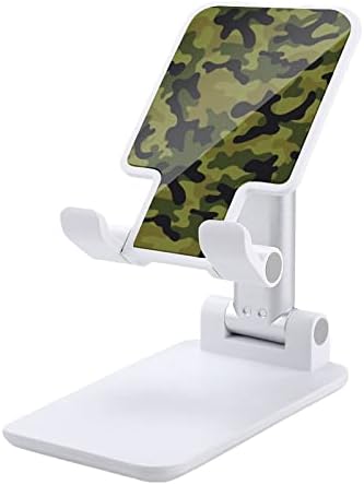 Camuflaj Army Green Foldable Telefon mobil Stand Reglabil suport pentru tabletă pentru casă Offce Offce Desktop în stil alb