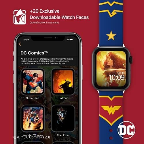 DC Comics-SmartWatch Band-licențiat oficial, compatibil cu fiecare dimensiune & amp; serie de Apple Watch