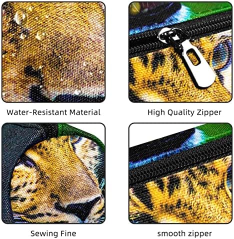 Animal Leopard Creion Caz Student Spectacole Spectacol Pouch Zipper Pen Bag Machiaj Cosmetic Bag pentru studenți de școală