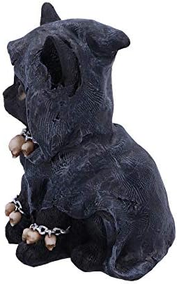Nemesis acum felin figurină de pisici sumbre, Polyresin, Negru, 16cm