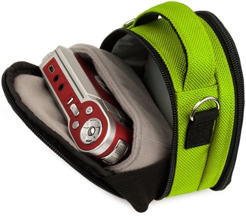 Husă compactă pentru cameră Verde Geantă de transport compatibilă cu Nikon Coolpix L32, L31, L30, L28, L27, P340, P330