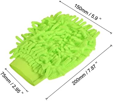 Meccanixity Microfiber Chenille Mitts reutilizabile cu mănuși de curățare fără zgârieturi, spălați buretele pentru bucătărie