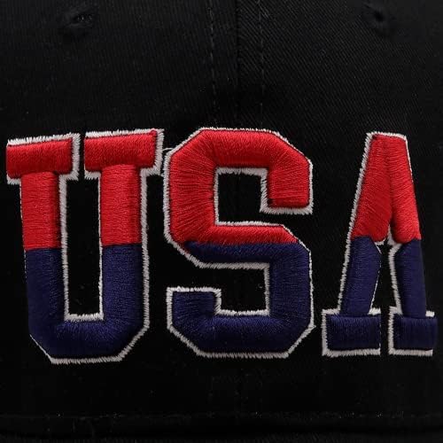 Povosyoung SUA Flag Baseball Cap pentru bărbați pentru bărbați Bumbac Snapback Hat Unisex America Brodery Hip Hop Caps