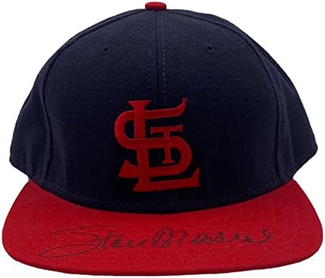 Stan Musial a semnat pălăria de baseball St. Louis Cardinals Musial COA - Pălării MLB autografate