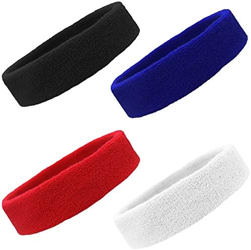 12 Sweatbands bumbac sport Headbands Terry pânză Umiditate Wicking Athletic baschet Headband de Kenz Laurenz
