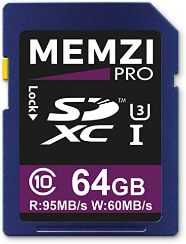 MEMZI PRO 64Gb SDXC Card de memorie pentru Fujifilm FinePix XP100, XP90, XP80, XP70 camere digitale-clasa de mare viteză 10