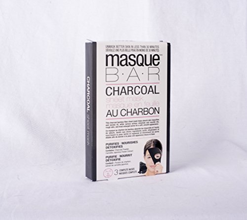masque BAR Charcoal sheet Mask-măști de cărbune, 3-set