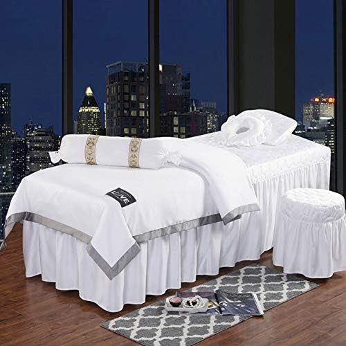 Seturi de foi de masă de masaj solid, imprimare simplă pat de frumusețe capac de pat simplu european de fumigare pentru paturi